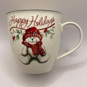 Happy Holidays Mug By Pfaltzgraff- Winterberry Collection.